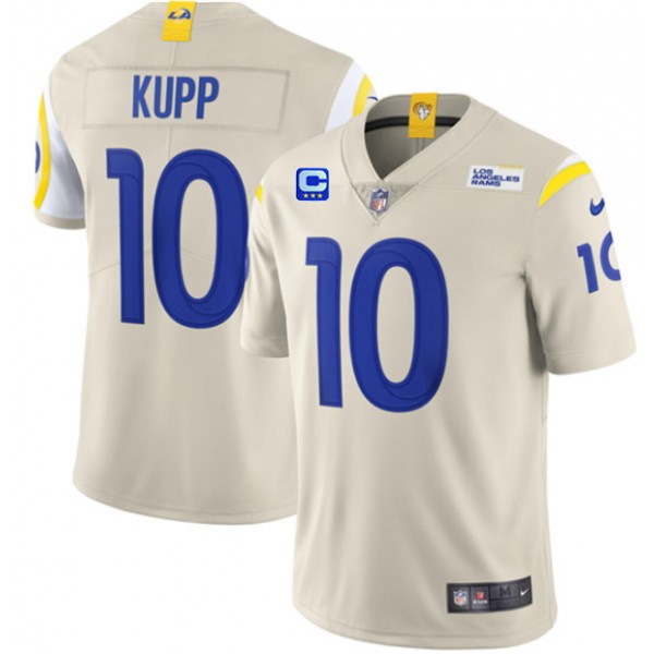 Los Angeles Rams 2022 #10 Cooper Kupp Bone White With 3-Star C Patch Vapor Untouchable Limited Stitched Jersey