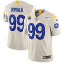 Los Angeles Rams 2022 #99 Aaron Donald Bone White With 4-Star C Patch Stitched Jersey
