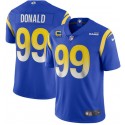 Los Angeles Rams 2022 #99 Aaron Donald Blue With 4-Star C Patch Stitched Jersey