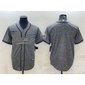 Los Angeles Rams Blank Gray With Patch Cool Base Stitched Baseball Jersey