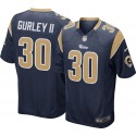 Los Angeles Rams #30 Todd Gurley Navy Game Stitched Nike Jersey