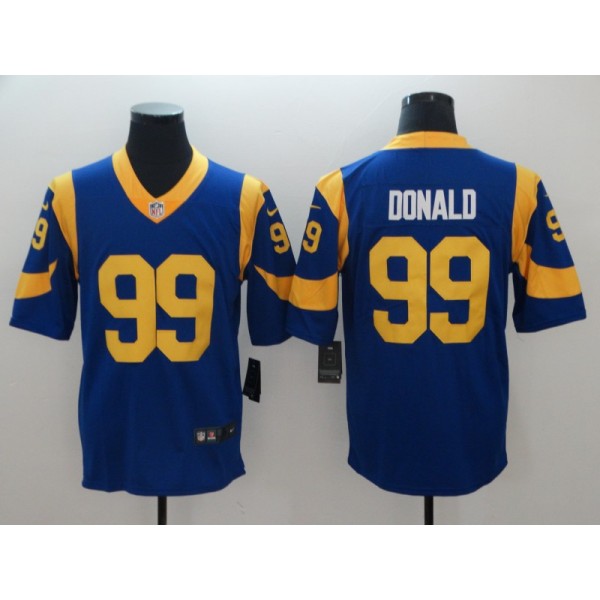 Los Angeles Rams #99 Aaron Donald Royal Blue Vapor Untouchable Limited Stitched Jersey