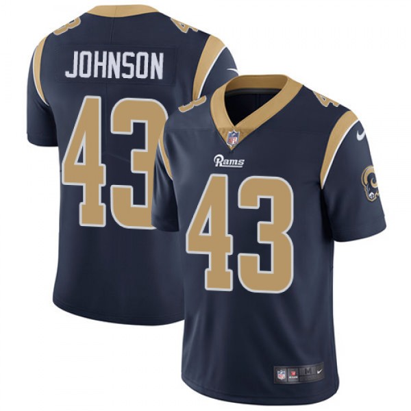 Los Angeles Rams #43 John Johnson Navy Blue Vapor Untouchable Limited Stitched Jersey