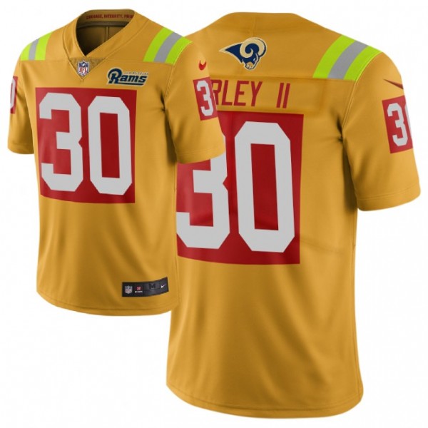 Los Angeles Rams #30 Todd Gurley II Gold 2019 City Edition Limited Stitched Jersey