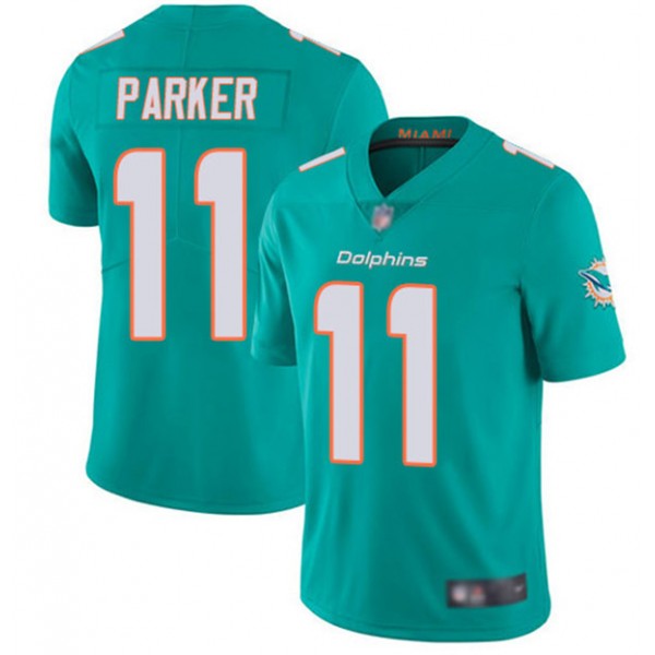 Miami Dolphins #11 DeVante Parker 2020 Aqua Vapor Limited Stitched Jersey