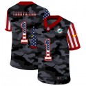 Miami Dolphins #1 Tua Tagovailoa 2020 Camo USA Flag Limited Stitched Jersey