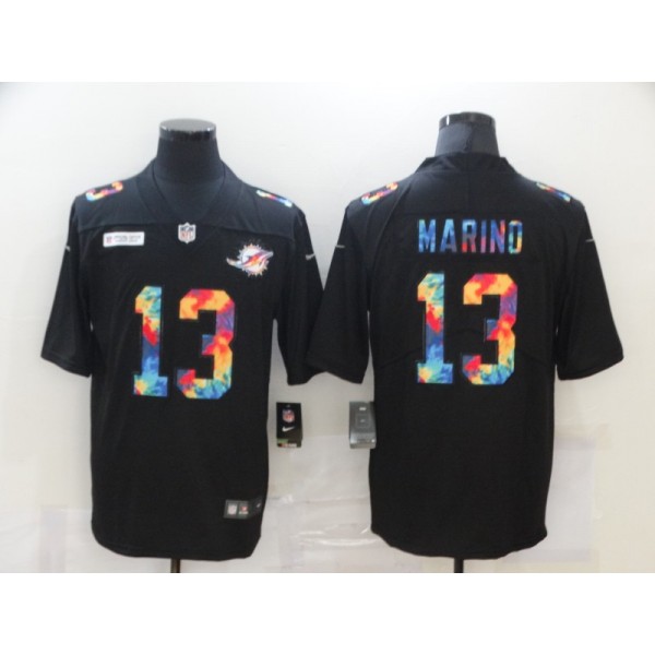 Miami Dolphins #13 Dan Marino 2020 Black Crucial Catch Limited Stitched Jersey