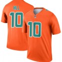 Miami Dolphins #10 Tyreek Hill Orange Inverted Legend Stitched Football Jersey