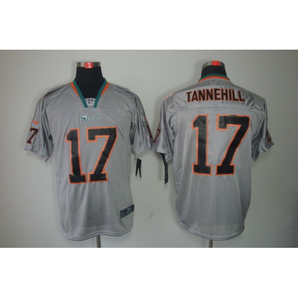 Miami Dolphins #17 Ryan Tannehill Gray Limited Stitched Jersey