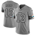Miami Dolphins #13 Dan Marino 2019 Gray Gridiron Team Logo Limited Stitched Jersey