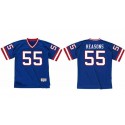 New York Giants #55 Gary Reasons Blue Stitched Jersey