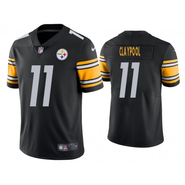 Pittsburgh Steelers #11 Chase Claypool Black Vapor Limited Stitched Jersey