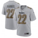 Pittsburgh Steelers #22 Najee Harris Grey Atmosphere Fashion Stitched Game Jersey