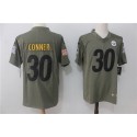 Pittsburgh Steelers #30 James Conner Olive Salute To Service Limited Stitched Nike Jersey
