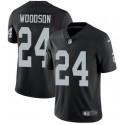 Raiders #24 Charles Woodson Black Stitched Jersey