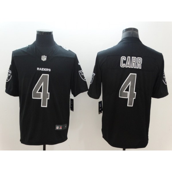 Raiders #4 Derek Carr Black 2018 Impact Limited Stitched Jersey