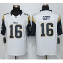 Rams #16 Jared Goff White Stitched Limited Nike Jersey