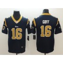 Rams #16 Jared Goff Navy Vapor Untouchable Limited Stitched Jersey