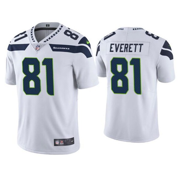 Seattle Seahawks #81 Gerald Everett White Vapor Untouchable Limited Stitched Jersey