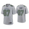 Seattle Seahawks #87 Noah Fant Gray Atmosphere Fashion Stitched Game Jersey