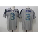 Seattle Seahawks #3 Russell Wilson Gray Stitched Vapor Untouchable Limited Nike Jersey