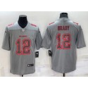 Tampa Bay Buccaneers #12 Tom Brady Gray Atmosphere Fashion Stitched Jersey