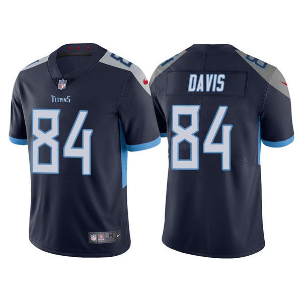 Tennessee Titans #84 Corey Davis Navy Vapor Untouchable Limited Stitched Jersey