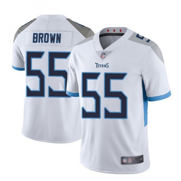 Tennessee Titans #55 Jayon Brown White Vapor Untouchable Limited Stitched Jersey