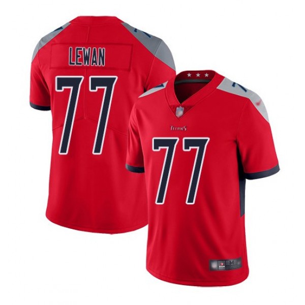 Tennessee Titans #77 Taylor Lewan Red Inverted Legend Stitched Football Jersey