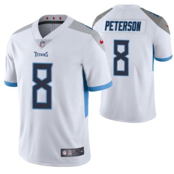 Tennessee Titans #8 Adrian Peterson White Vapor Untouchable Stitched Jersey