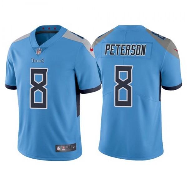 Tennessee Titans #8 Adrian Peterson Blue Vapor Untouchable Stitched Jersey