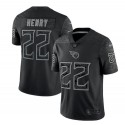 Tennessee Titans #22 Derrick Henry Black Reflective Limited Stitched Football Jersey