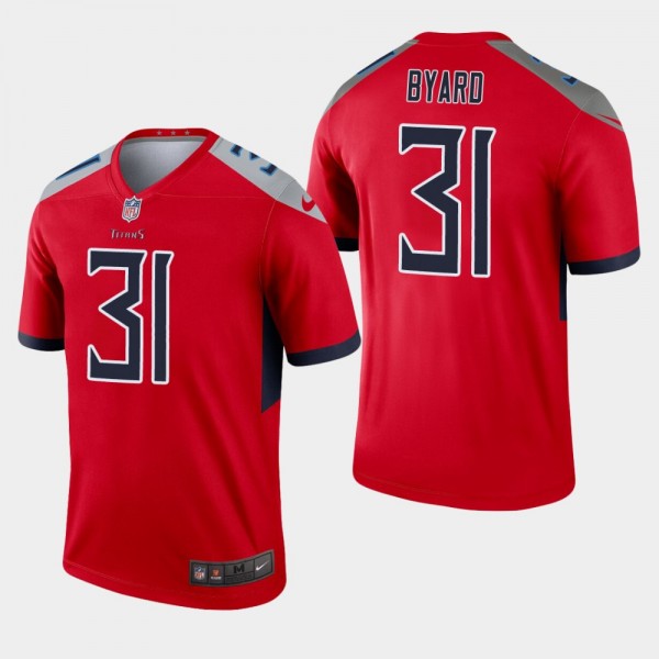 Tennessee Titans #31 Kevin Byard Red Inverted Legend Jersey