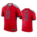 Tennessee Titans #9 Steve McNair Red Inverted Legend Jersey