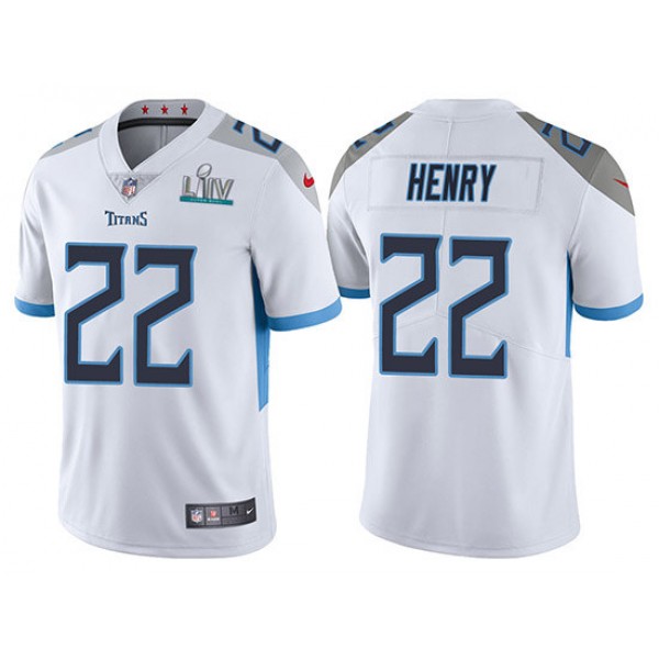 Tennessee Titans #22 Derrick Henry Super Bowl LIV Light Blue Vapor Untouchable Limited Stitched Jersey