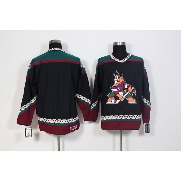 Arizona Coyotes Black CCM Throwback Stitched Jersey