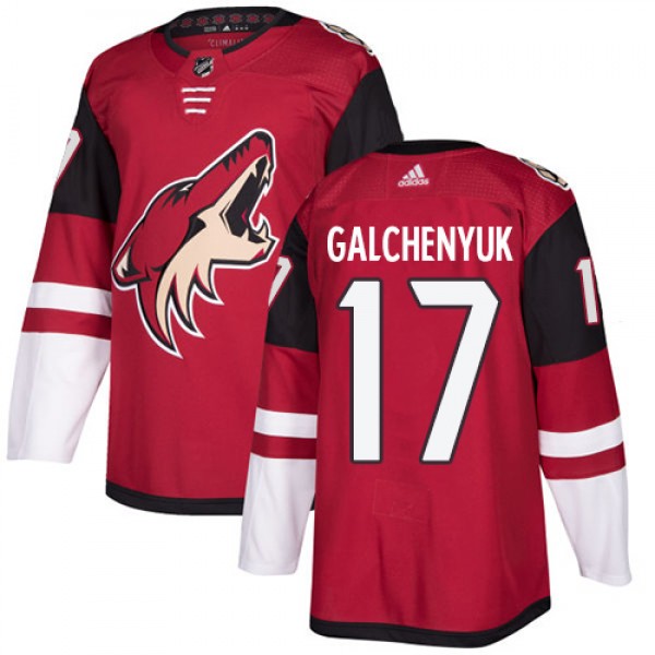 Arizona Coyotes #17 Alex Galchenyuk Burgundy Red 2018 Season Home Stitched Jersey