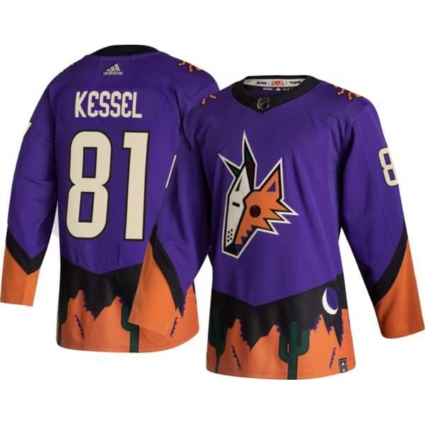 Arizona Coyotes #81 Phil Kessel Purple 2020-21 Reverse Retro Stitched Jersey