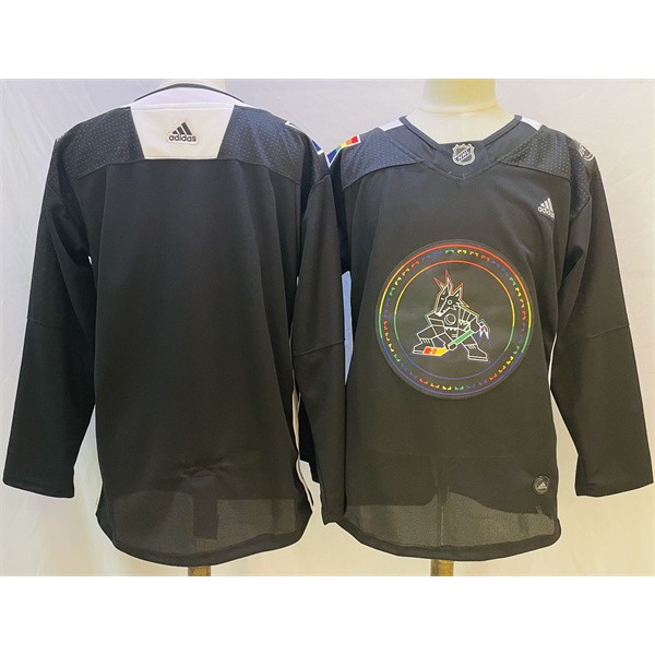 Arizona Coyotes Blank 2022 Black Pride Night Stitched Jersey