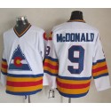 Avalanche #9 Lanny McDonald White CCM Throwback Stitched Jersey