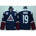 Avalanche #19 Joe Sakic Navy Blue Alternate Stitched Jersey