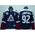 Avalanche #92 Gabriel Landeskog Navy Blue Alternate Stitched Jersey