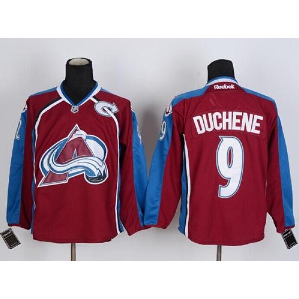 Avalanche #9 Matt Duchene Stitched Red Jersey