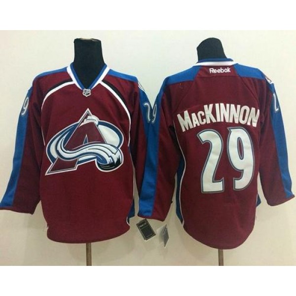 Avalanche #29 Nathan MacKinnon Red Home Stitched Jersey