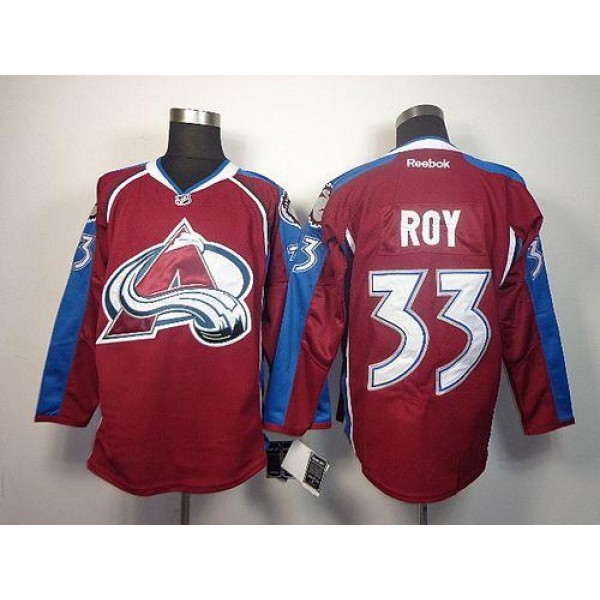 Avalanche #33 Patrick Roy Red Home Stitched Jersey