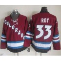 Avalanche #33 Patrick Roy Red CCM Throwback Stitched Jersey