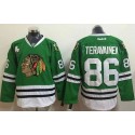 Blackhawks #86 Teuvo Teravainen Green Stitched Jersey
