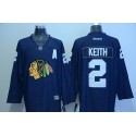 Blackhawks #2 Duncan Keith Navy Blue Denim Stitched Jersey