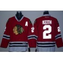 Blackhawks #2 Duncan Keith Red Reflective Version Stitched Jersey