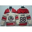 Blackhawks #88 Patrick Kane Cream Sawyer Hooded Sweatshirt Stitched Jersey